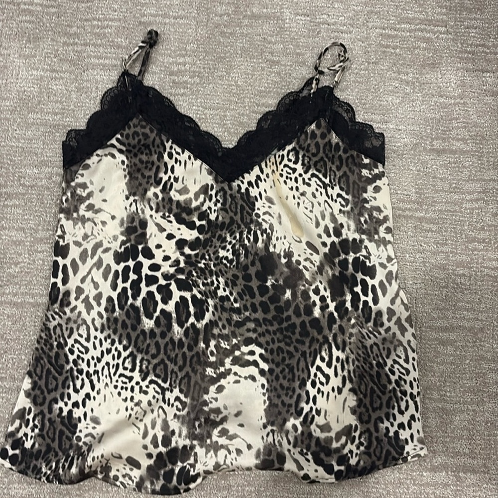 Leopard cami with adjustable straps